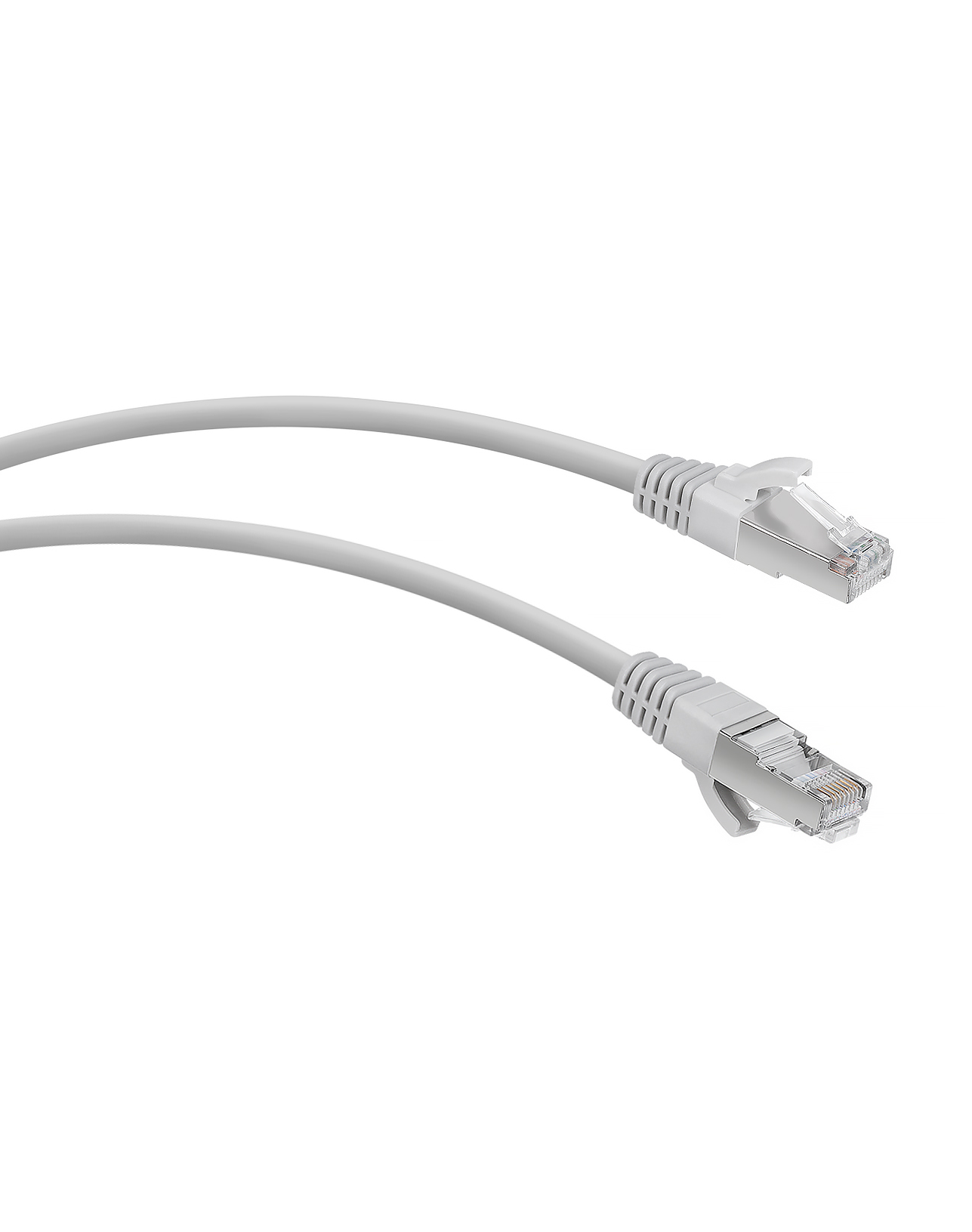 фото Патч-корд WRLINE F/UTP общий экран RJ-45 вил.-вилка RJ-45 кат.5E 2м серый LSZH (уп:1шт)