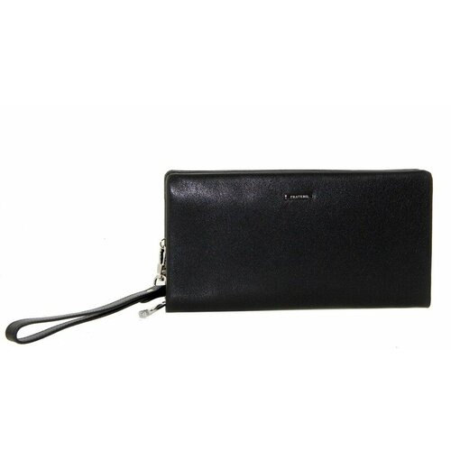 фото Кошелек pratero, фактура гладкая, черный