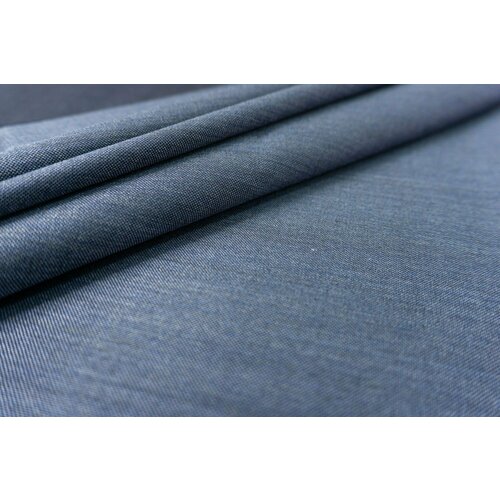 Ткань Шелк костюмный темно-синий в полоску 70 см. Ткань для шитья ткань шелк твил темно синий ткань для шитья