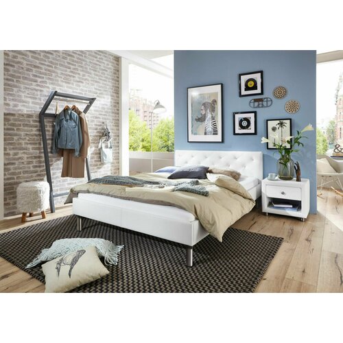 Двуспальная кровать Вики, экокожа