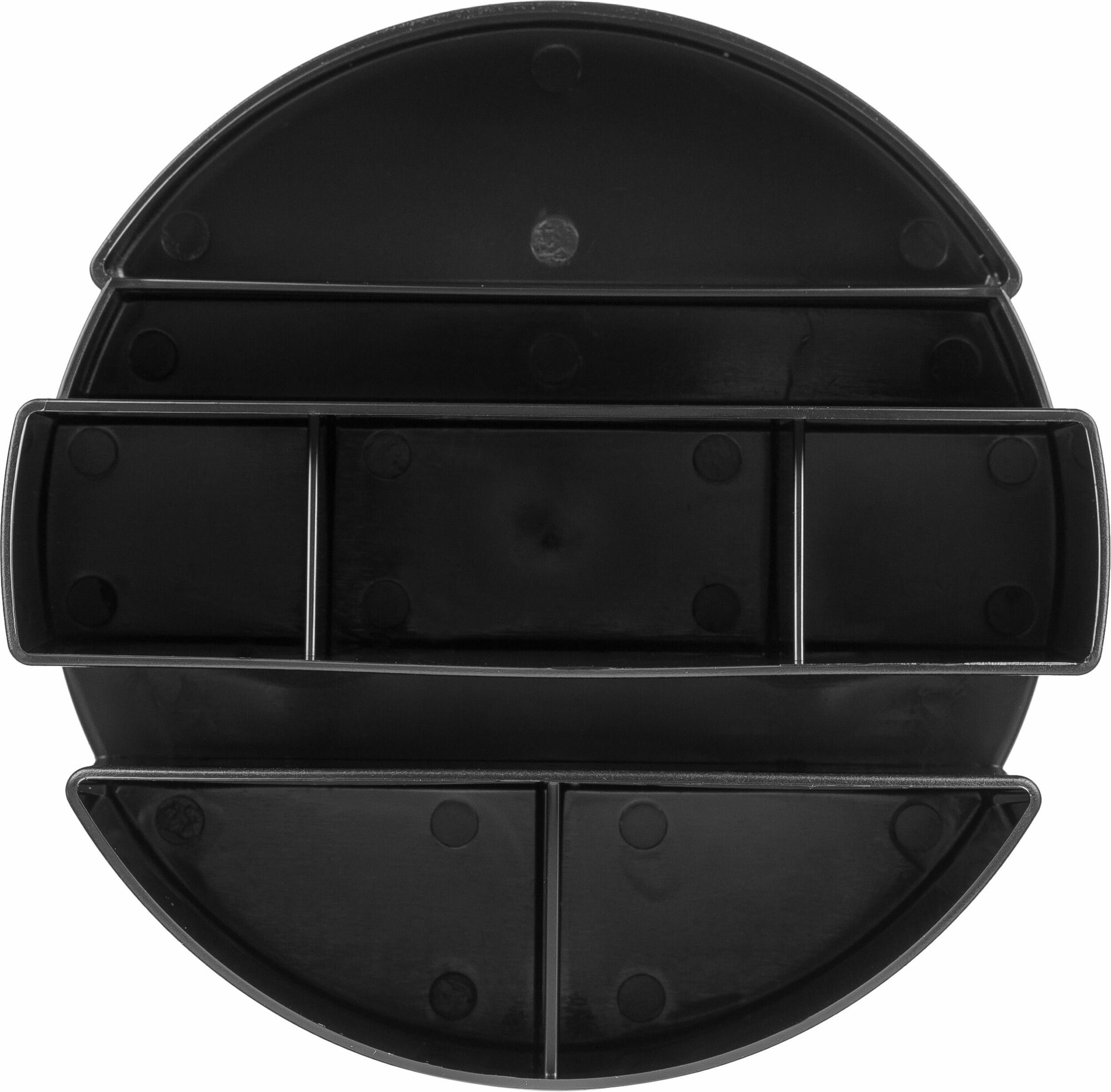 Подставка органайзер для канцелярских принадлежностей Deli, черная, 80x130x130, 8 отделений