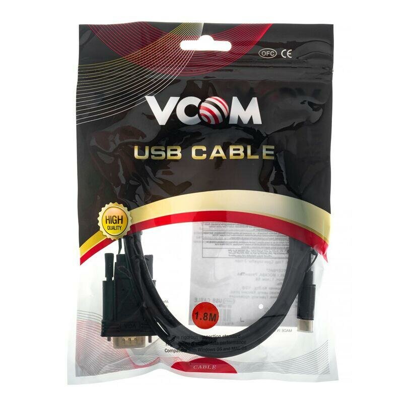 Кабель-адаптер USB 3.1 Type-Cm --> VGA(M) 1080@60Hz, 1.8M VCOM VCOM Telecom - фото №7