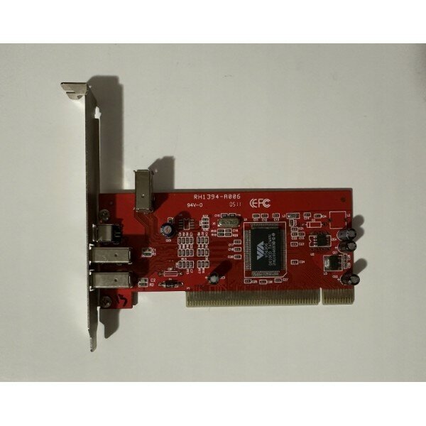 Плата расширения БУ FireWire (IEEE 1394) PCI VIA RH1394-A006 (разъемы: 3x 6-pin 1x 4-pin)