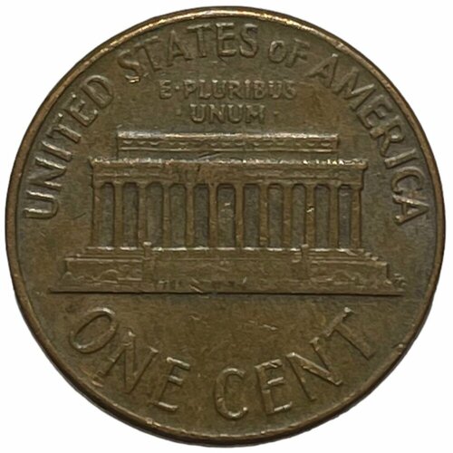 США 1 цент 1968 г. (Memorial Cent, Линкольн) (D) (Лот №2) сша 1 цент 1999 г memorial cent линкольн d лот 2