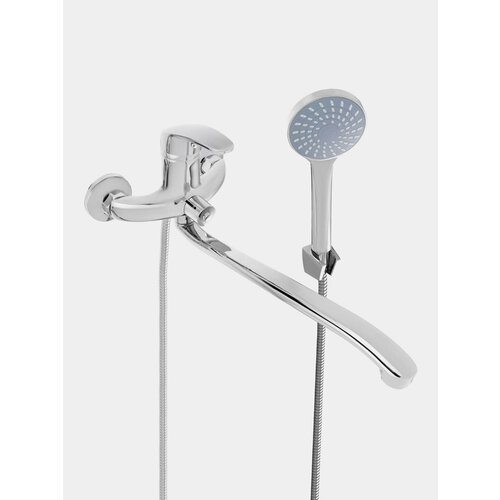 Смеситель для ванны с душем плоский излив 35 см 7497₽