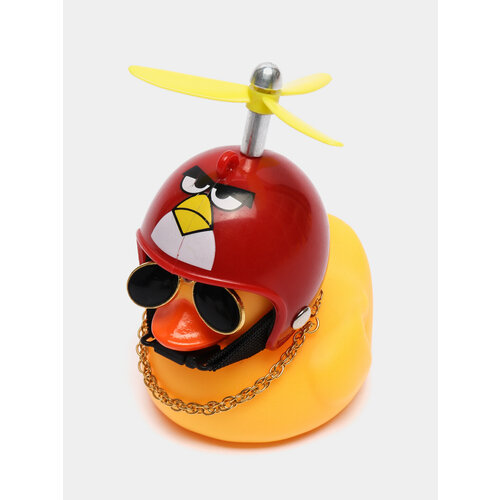 Игрушка Утка в шлеме и очках с пропеллером в машину Цвет Марсала 599₽