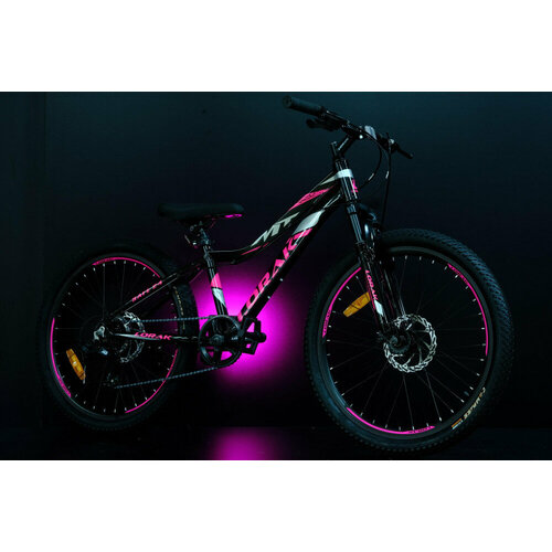 Велосипед LORAK Safe 24 Чёрный/Розовый велосипед lorak dynamic 24
