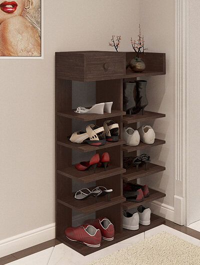 фото Обувница, Этажерка для обуви (Венге)