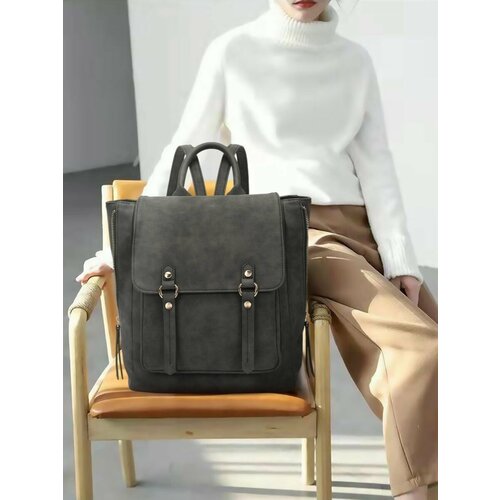 Рюкзак BIANCA RINA, фактура матовая, черный