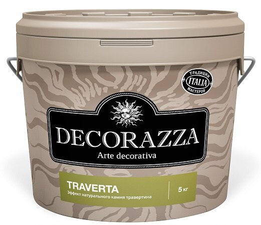 Decorazza TRAVERTA / Траверта Декоративное покрытие с эффектом травертина 7кг