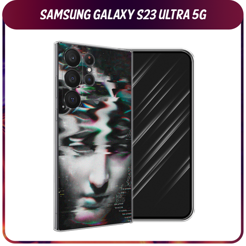 Силиконовый чехол на Samsung Galaxy S23 Ultra 5G / Самсунг S23 Ультра 5G Glitch Art силиконовый чехол цветы алтей на samsung galaxy s23 ultra 5g самсунг галакси s23 ультра 5g