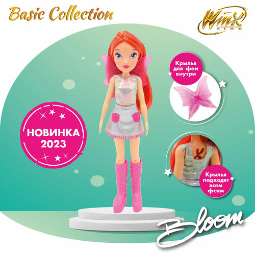 Шарнирная кукла Winx Club Космическая Блум с крыльями 24 см IW01292201