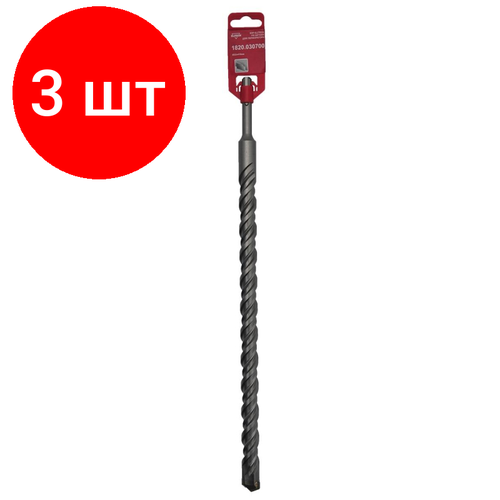 Комплект 3 штук, Бур SDS-plus 22х410мм ELITECH (1820.030700) бур elitech sds 16x250х310мм