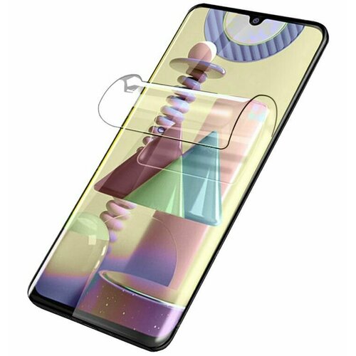 Гидрогелевая защитная пленка (не стекло) для Realme 7i , матовая, на дисплей бесцветный