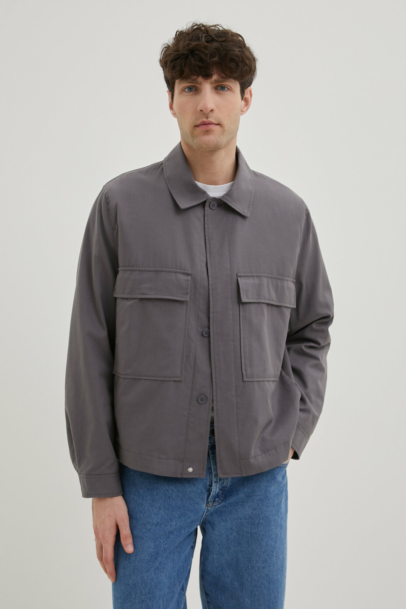 Куртка мужская Finn Flare, цвет: т.серый BAS-200112_203, L