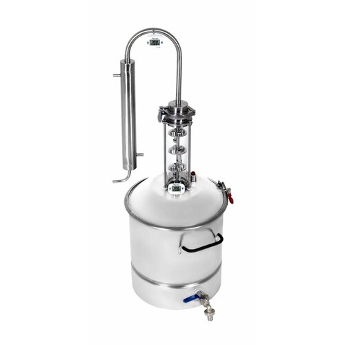 Самогонный аппарат Органик 2 на 15 литров колонный аппарат дистиллятор со стеклянной царгой тарельчатой вставкой 1599000₽