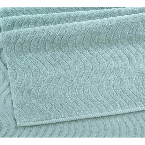 Полотенце 50х90 см махровое (Oqtosh Tekstil) Санторини нефрит