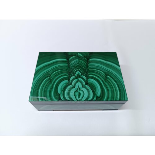 Шкатулка из малахита 121-80-43 Русская мозайка