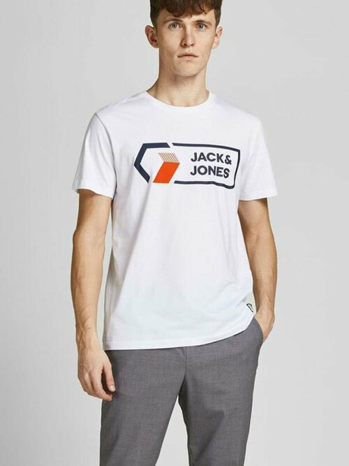 Футболка Jack & Jones, размер 44, белый