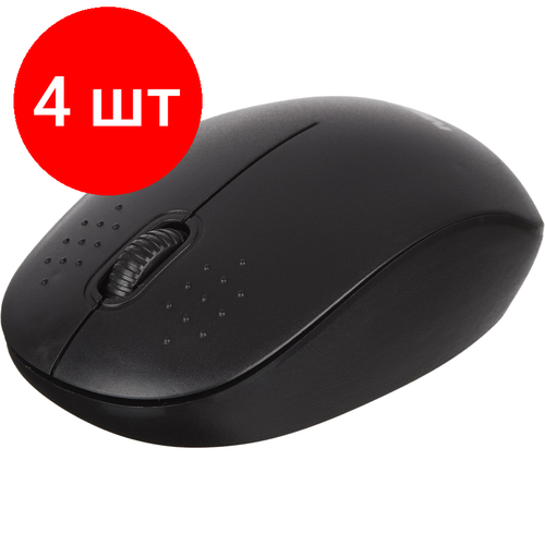 Комплект 4 штук Мышь компьютерная ProMega EWM1730 черная 1200DPi 24Ггц 99x60x38мм 354100₽