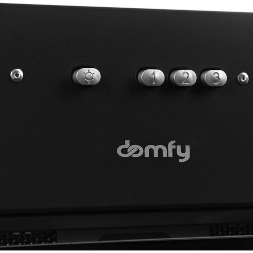 Встраиваемая вытяжка DOMFY DM6036BB BG, управление кнопочное, черный