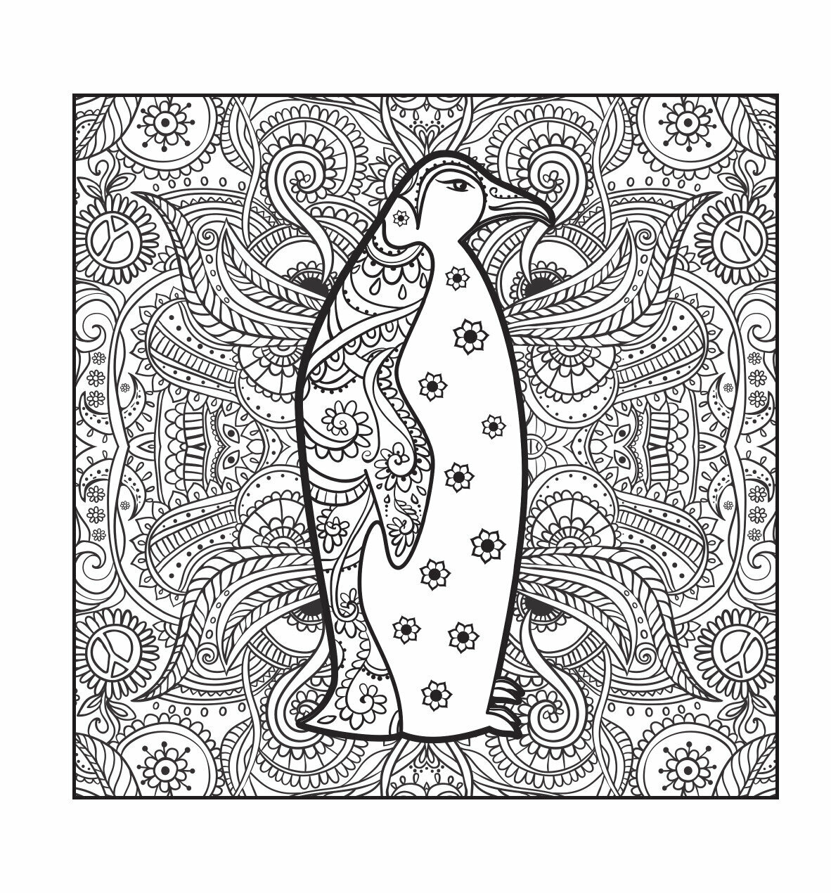 Пингвины. Рисунки для медитаций - фото №7