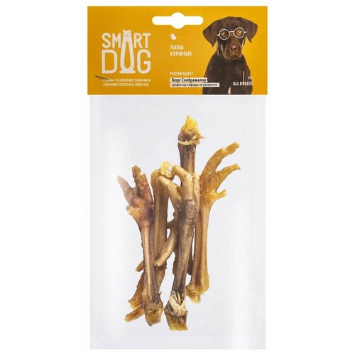 Smart Dog Лапы куриные, 5 шт. 4 уп по 50 гр (200 гр)