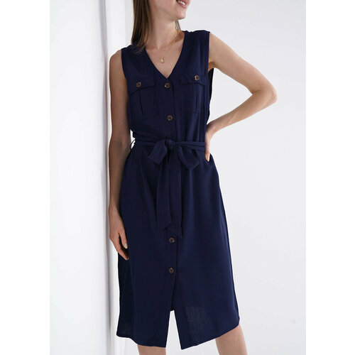 Платье Funday, размер 40-42, синий сорочка funday размер 40 42 синий