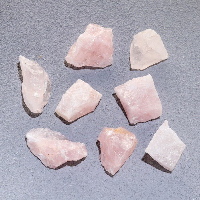 SUI Набор для творчества "Розовый кварц", кристаллы, фракция 2-3 см, 100 г