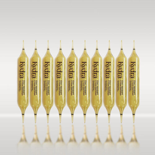 Изображение товара KYDRA Plumping Elixir, Интенсивный эликсир-уход с гиалуроновой кислотой, 10*10 мл + флакон + распылители для ампул