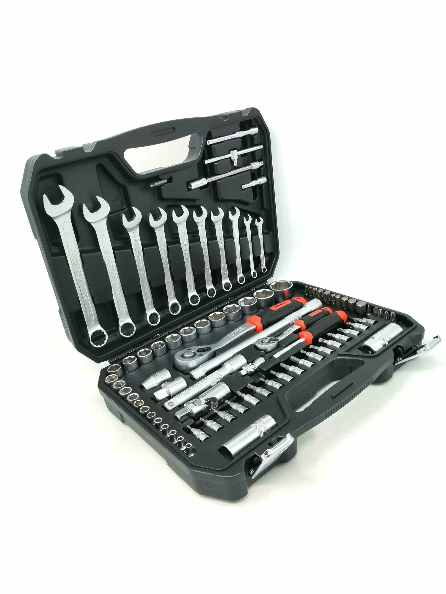 Набор инструментов 82 предметов. 1/2"DR 1/4" АвтоDело — фото 1