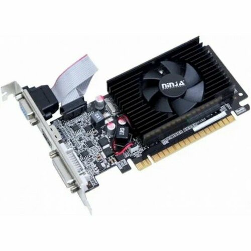 Видеокарта GT210 1GB 64-Bit DDR3 DVI HDMI CRT 1FAN RTL видеокарта ninja sinotex gt610 pcie 48sp 2g 64 bit ddr3 dvi hdmi crt