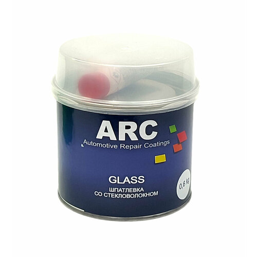 Шпатлевка автомобильная со стекловолокном ARC Glas 0,6 кг.