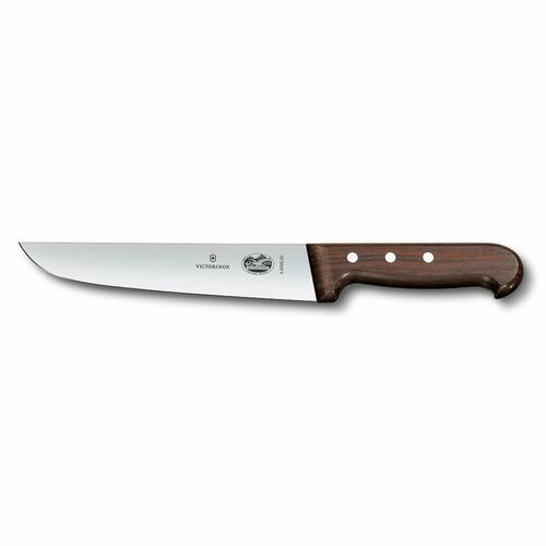 Нож кухонный Victorinox Rosewood (5.5200.26) стальной разделочный для мяса лезв.260мм прямая заточка