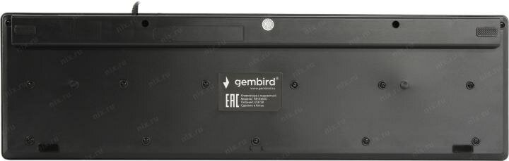 Клавиатура Gembird 2 встр. USB-хаба, шоколадный, 104 кл., USB - фото №10