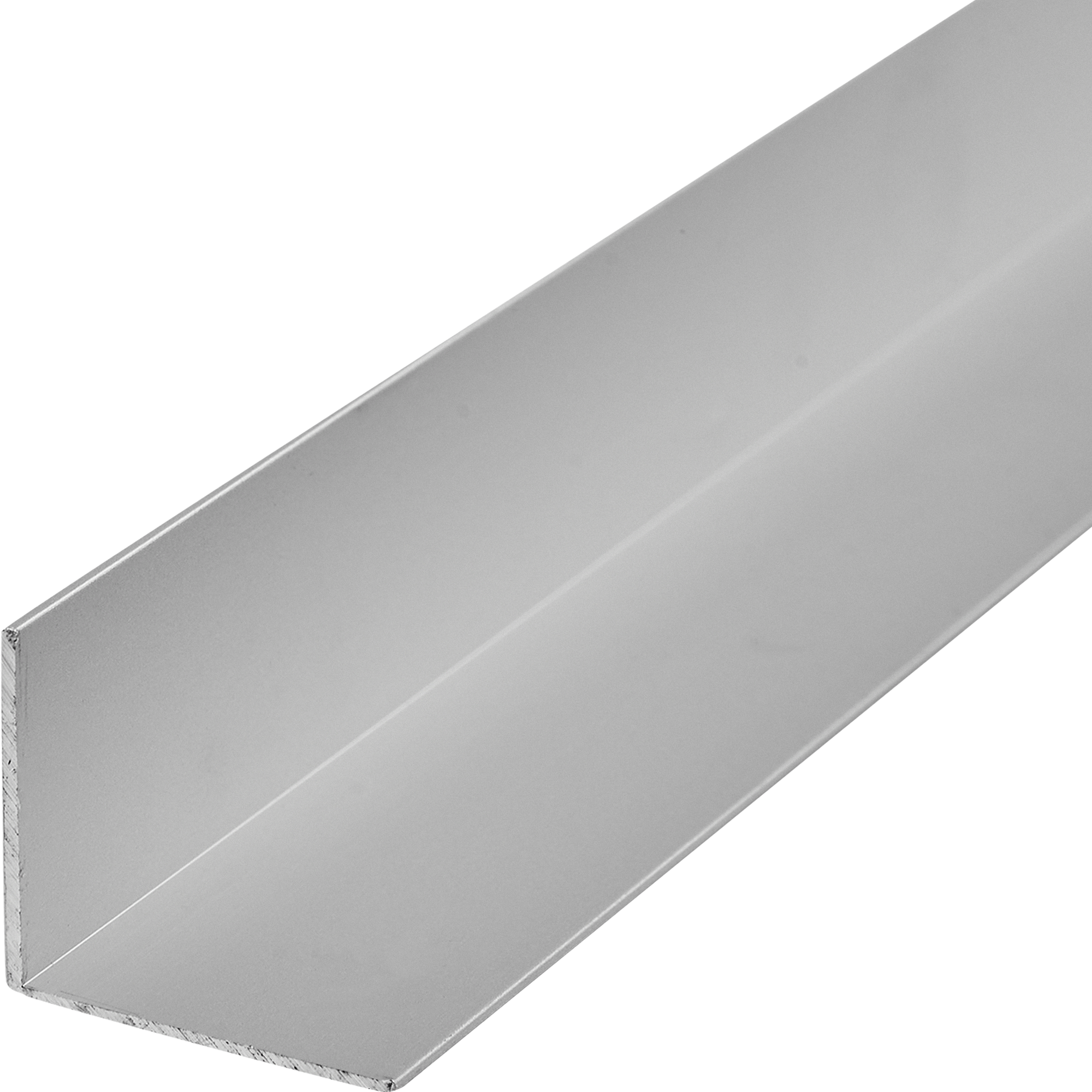 фото L-профиль с равными сторонами 30x30x1.2x2700 мм, алюминий, цвет серебро