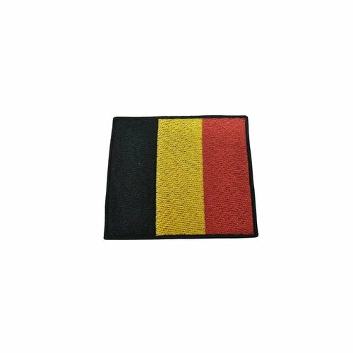 Нашивка шеврон патч, Флаг Бельгии , размер 70х60 мм