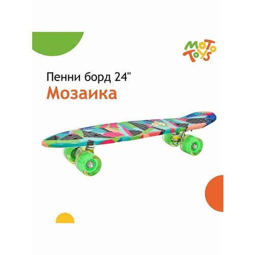 Пенни борд дека 24" Мозаика SB-154-KR4