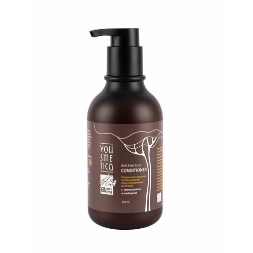 Yousmetica Натуральный кондиционер против выпадения и для стимулирования роста волос, 500 мл