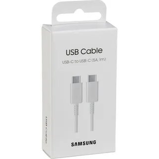 Кабель Samsung USB Type-C - USB Type-C (EP-DN975BWEGWW), 5A, 100W 1 м, 1 шт, Белый