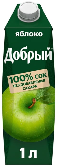 Сок Добрый Яблочный 1л