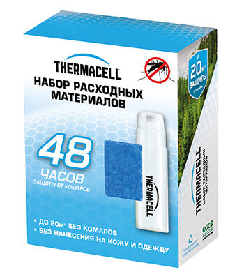 Набор запасной Thermacell Refills MR 400-12 (4 газовых картриджа + 12 пластин), 200 г