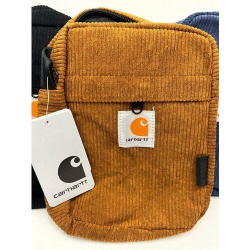 фото Сумка мессенджер бандана вельветовая коричневая, коричневый no_name