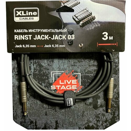 кабель инструментальный xline cables rinst jack jack 045 mono 2xjack 6 35 mm 4 5 м Xline Cables RINST JACK-JACK 03 Кабель инструментальный 2xJack 6,35mm mono длина 3м