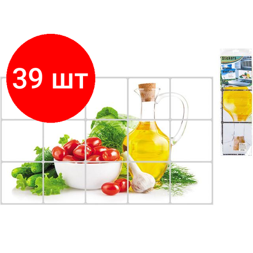 Комплект 39 штук, Пленка-стикер защитная, 75х45см, TL-210, PERFECTO LINEA (11-121000)