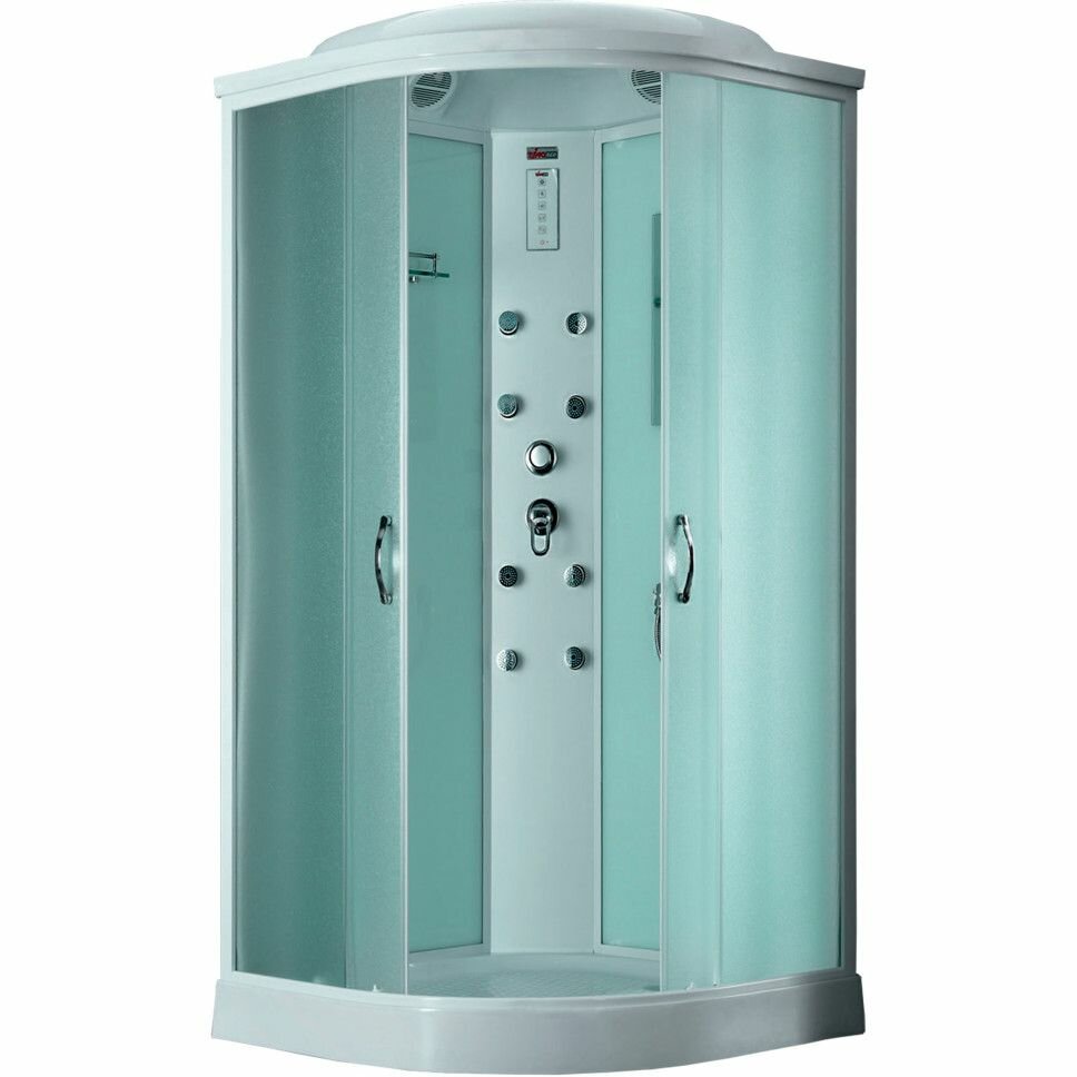Душевая кабина Timo Eco TE-0701 цвет профиля белый стекло матовое 4 мм 100х218х100 см