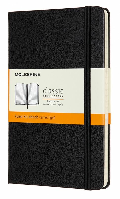 Блокнот Moleskine CLASSIC Medium 115x180мм 240стр. линейка твердая обложка черный 6 шт./кор. - фото №10