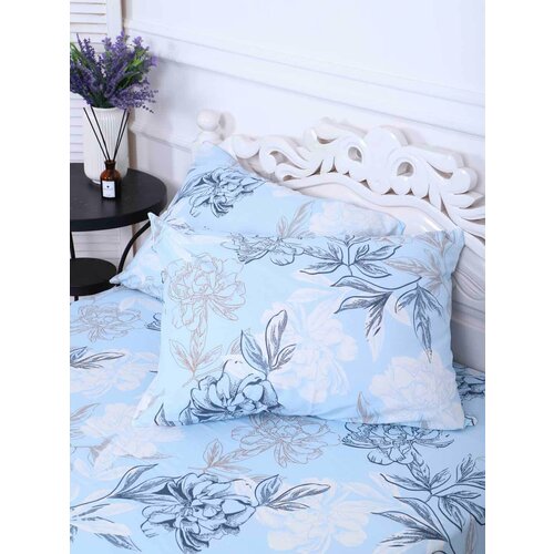 Комплект наволочек поплин - Симфония, цвет голубой Размер 50х70