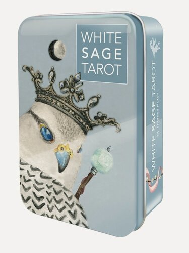 Изображение товара Карты Таро белого шалфея/White Sage Tarot in tin, жестяная коробочка