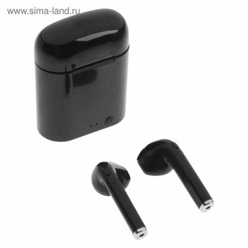 Наушники беспроводные LuazON i7-mini TWS BT 50 40350 мАч глянцевые чёрные 132700₽